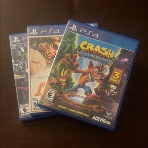 Three PS4 Games including Crash Bandicoot N. Sane Trilogy & L.A. Noire